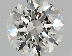 Picture of Natural Diamond 0.60 Carats, Round with Excellent Cut, K Color, SI1 Clarity and Certified by GIA