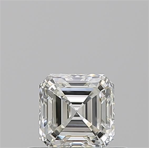 Picture of Natural Diamond 0.50 Carats, Asscher with  Cut, I Color, VVS2 Clarity and Certified by GIA