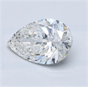 Diamante Natural 1.50 quilates, De pera , Color F, claridad SI2 y certificado GIA