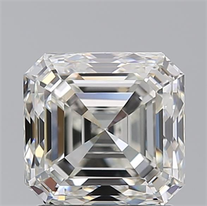 Picture of Natural Diamond 2.01 Carats, Asscher with  Cut, I Color, VS1 Clarity and Certified by GIA