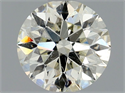 Natural Diamond 0.83 Carats, Round with Excellent Cut, J Color, SI2 Clarity and Certified by HRD
