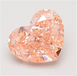 Picture of Lab Grown Diamond 2.09 Carats, Heart with  Cut, Fancy Vivid Pink Color, VS2 Clarity and Certified by IGI