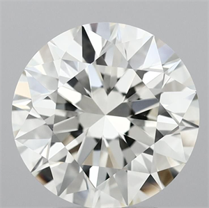 Picture of Natural Diamond 4.02 Carats, Round with Excellent Cut, J Color, VVS2 Clarity and Certified by IGI