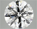 Lab Grown Diamond 3.95 Carats, Round with Excellent Cut, E Color, VVS2 Clarity and Certified by IGI