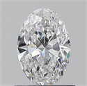 Natural Diamond 0.70 Carats, Oval with  Cut, D Color, VS1 Clarity and Certified by GIA