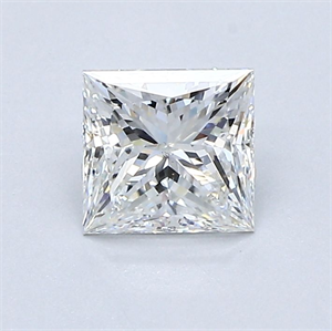 Picture of Natural Diamond 0.81 Carats, Princess with  Cut, G Color, SI1 Clarity and Certified by GIA