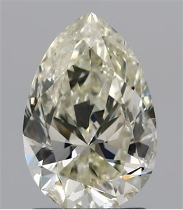Picture of Natural Diamond 1.52 Carats, Pear with  Cut, K Color, SI2 Clarity and Certified by IGI