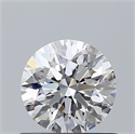 Natural Diamond 0.71 Carats, Round with Excellent Cut, D Color, VS2 Clarity and Certified by GIA