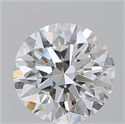 Natural Diamond 4.53 Carats, Round with Excellent Cut, F Color, VVS2 Clarity and Certified by GIA