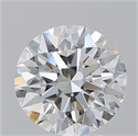 Natural Diamond 4.53 Carats, Round with Excellent Cut, F Color, VVS2 Clarity and Certified by GIA
