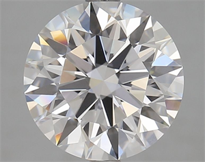 Picture of Lab Grown Diamond 2.46 Carats, Round with Ideal Cut, D Color, IF Clarity and Certified by IGI