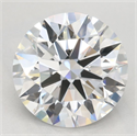 Lab Grown Diamond 2.79 Carats, Round with Ideal Cut, D Color, VVS1 Clarity and Certified by IGI