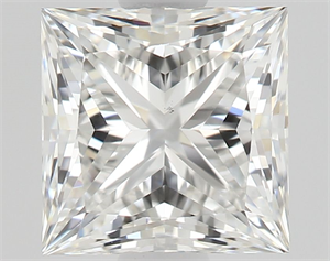 Foto Diamante Natural 0.90 quilates, Princesa , Color G, claridad VS2 y certificado GIA de