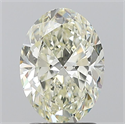 Natural Diamond 2.01 Carats, Oval with  Cut, M Color, SI1 Clarity and Certified by GIA