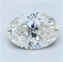 Diamante Natural 2.50 quilates, Ovalado , Color H, claridad SI2 y certificado GIA