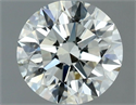 Natural Diamond 1.04 Carats, Round with Excellent Cut, J Color, VS2 Clarity and Certified by IGI