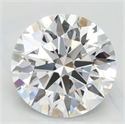 Lab Grown Diamond 2.48 Carats, Round with Excellent Cut, D Color, VVS1 Clarity and Certified by GIA