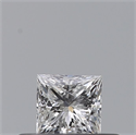 Natural Diamond 0.23 Carats, Princess with  Cut, F Color, VS2 Clarity and Certified by GIA