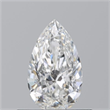 Natural Diamond 0.50 Carats, Pear with  Cut, F Color, VS1 Clarity and Certified by GIA