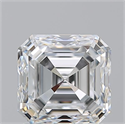 Natural Diamond 2.02 Carats, Asscher with  Cut, F Color, IF Clarity and Certified by GIA