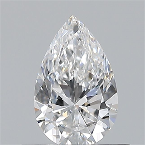 Picture of Natural Diamond 0.50 Carats, Pear with  Cut, D Color, VS2 Clarity and Certified by GIA