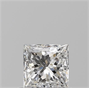 Natural Diamond 0.50 Carats, Princess with  Cut, E Color, VVS1 Clarity and Certified by GIA