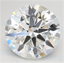 Lab Grown Diamond 2.92 Carats, Round with Ideal Cut, D Color, VVS1 Clarity and Certified by IGI