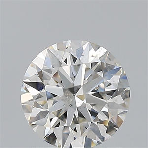 Picture of Natural Diamond 0.80 Carats, Round with Excellent Cut, I Color, SI2 Clarity and Certified by GIA