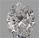 Natural Diamond 0.15 Carats, Oval with  Cut, F Color, SI2 Clarity and Certified by IGI
