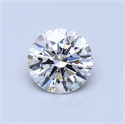 Diamante Natural 0.47 quilates, Redondo , Color E, claridad VS2 y certificado GIA