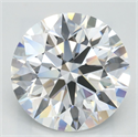 Lab Grown Diamond 3.00 Carats, Round with Ideal Cut, D Color, VVS1 Clarity and Certified by IGI
