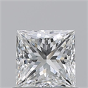 Natural Diamond 0.70 Carats, Princess with  Cut, G Color, VS1 Clarity and Certified by GIA