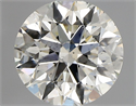 Natural Diamond 0.89 Carats, Round with Excellent Cut, K Color, SI2 Clarity and Certified by GIA