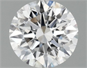 Lab Grown Diamond 1.01 Carats, Round with Excellent Cut, D Color, VS1 Clarity and Certified by IGI