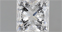 Natural Diamond 0.70 Carats, Princess with  Cut, E Color, SI1 Clarity and Certified by GIA