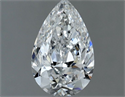 Diamante Natural 0.71 quilates, De pera , Color F, claridad SI2 y certificado GIA