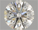 Natural Diamond 0.82 Carats, Round with Excellent Cut, K Color, VS2 Clarity and Certified by GIA