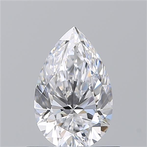 Picture of Natural Diamond 0.71 Carats, Pear with  Cut, D Color, VVS2 Clarity and Certified by GIA