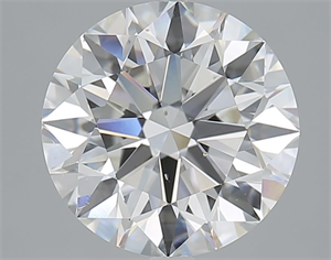 Picture of Natural Diamond 4.01 Carats, Round with Excellent Cut, H Color, SI1 Clarity and Certified by GIA