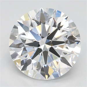 Picture of Lab Grown Diamond 2.58 Carats, Round with Ideal Cut, D Color, VVS1 Clarity and Certified by IGI