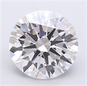 Lab Grown Diamond 3.63 Carats, Round with Excellent Cut, D Color, VVS2 Clarity and Certified by GIA