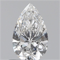 Natural Diamond 0.50 Carats, Pear with  Cut, E Color, SI1 Clarity and Certified by GIA