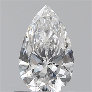 Picture of Natural Diamond 0.50 Carats, Pear with  Cut, E Color, SI1 Clarity and Certified by GIA