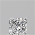 Diamante Natural 0.50 quilates, Princesa , Color F, claridad VS2 y certificado GIA