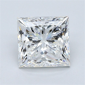 Picture of Natural Diamond 2.51 Carats, Princess with  Cut, G Color, VS1 Clarity and Certified by GIA