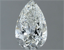 Natural Diamond 0.50 Carats, Pear with  Cut, H Color, VS2 Clarity and Certified by GIA