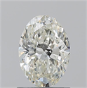 Diamante Natural 1.05 quilates, Ovalado , Color J, claridad SI1 y certificado GIA