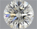 Natural Diamond 0.73 Carats, Round with Excellent Cut, H Color, IF Clarity and Certified by IGI