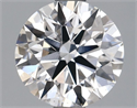 Lab Grown Diamond 1.37 Carats, Round with Ideal Cut, D Color, VS2 Clarity and Certified by IGI