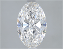 Diamante Natural 2.02 quilates, Ovalado , Color F, claridad VVS1 y certificado GIA